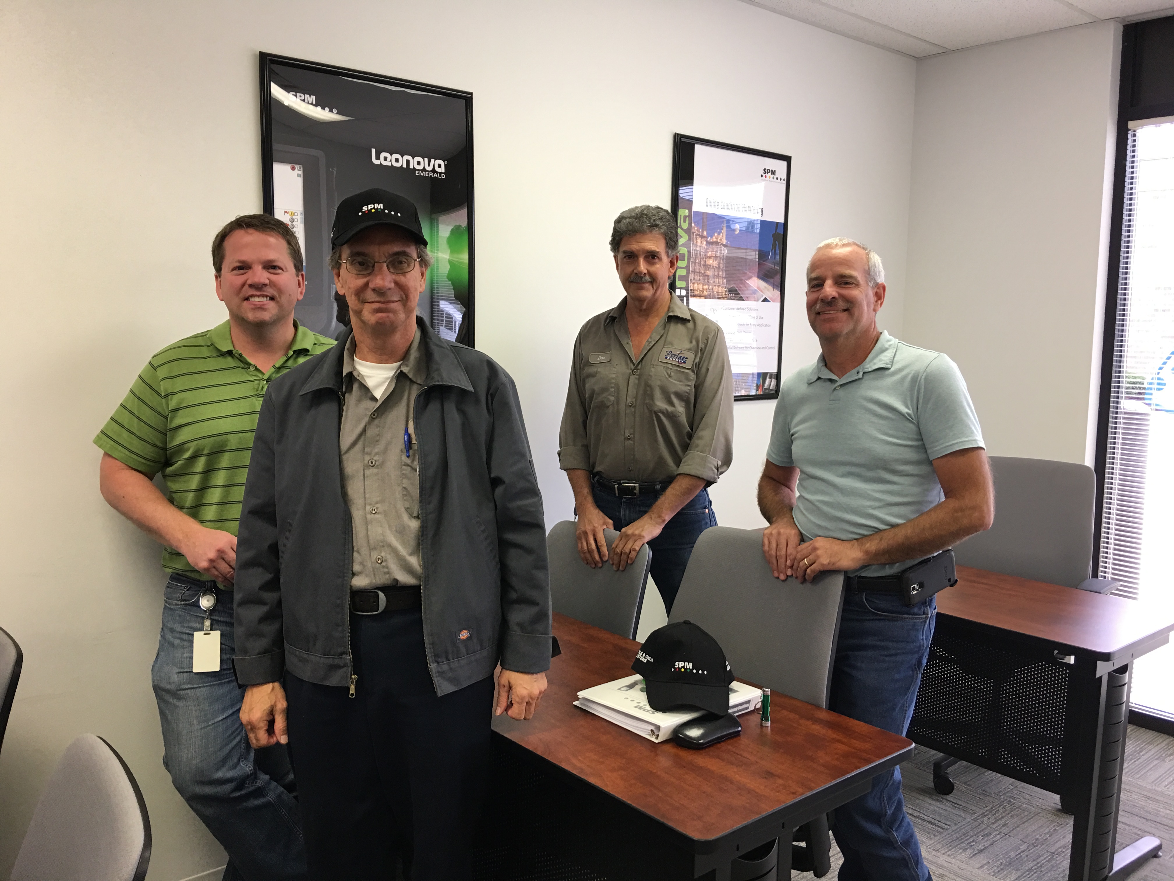 Portage County Water Resources personnel in the class room at SPM Instrument USA headquarters