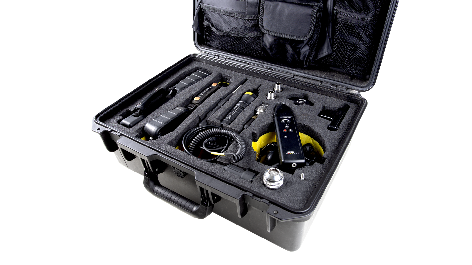 Carrying case CAS25, including portable instruments and accessories